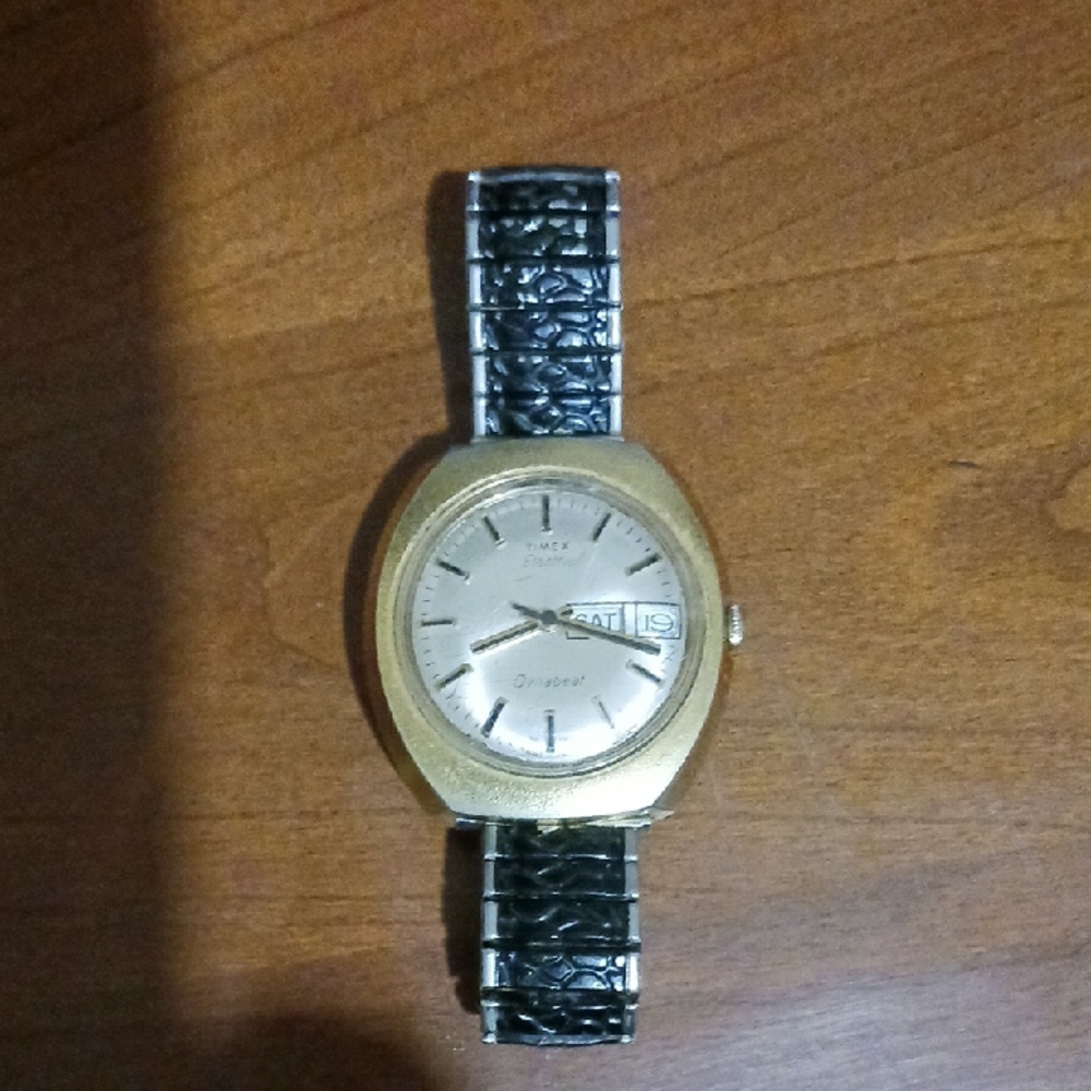 Timex Gold and Black Watch